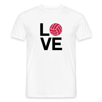 love volleyball - T-shirt homme - blanc - Devant - AI Model Male 178 dark (178cm)