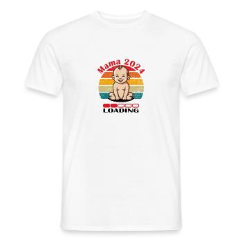 Mama 2024 Loading - Men's T-Shirt - white - Front - AI Model Male 178 dark (178cm)