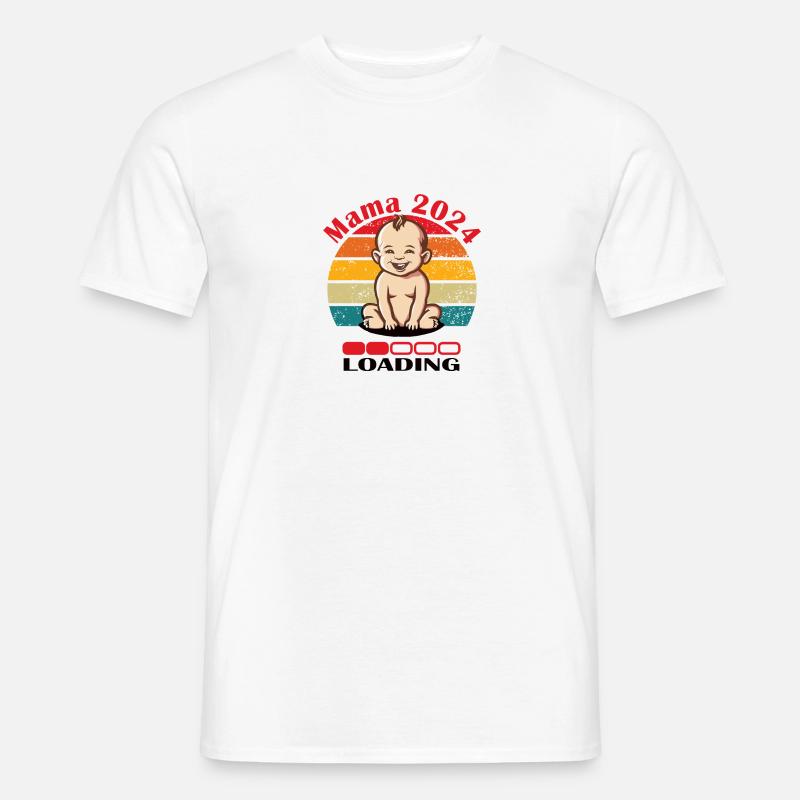 Mama 2024 Loading - Männer T-Shirt - Weiß