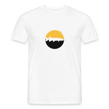 Pike Fishing - Pike Fishing Round - Men's T-Shirt - white - Front - AI Model Male 178 dark (178cm)
