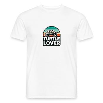 Turtle Lover Design - Perfect for Reptile - Men's T-Shirt - white - Front - AI Model Male 178 dark (178cm)