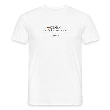 German Apres Ski Instructor - Männer T-Shirt - Weiß - Vorne - AI Model Male 178 dark (178cm)