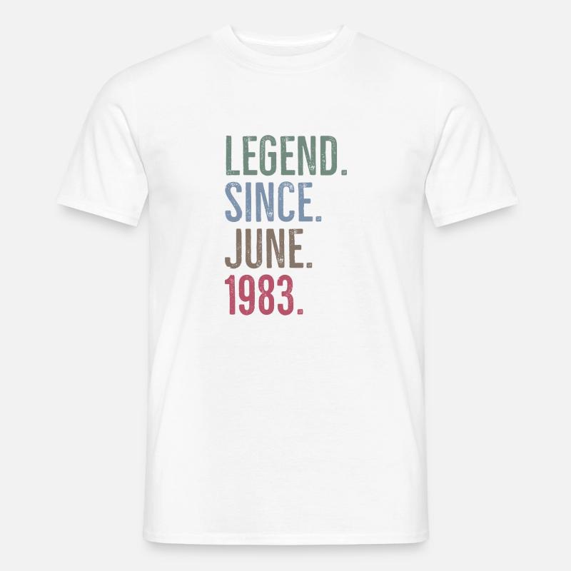Legende seit Juni 1983 - Männer T-Shirt - Weiß