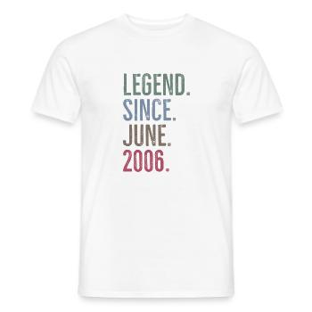 Légende depuis juin 2006 - T-shirt homme - blanc - Devant - AI Model Male 178 dark (178cm)