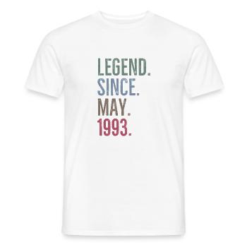 Legende seit Mai 1993 - Männer T-Shirt - Weiß - Vorne - AI Model Male 178 dark (178cm)