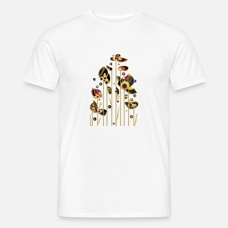 Blumen - Männer T-Shirt - Weiß