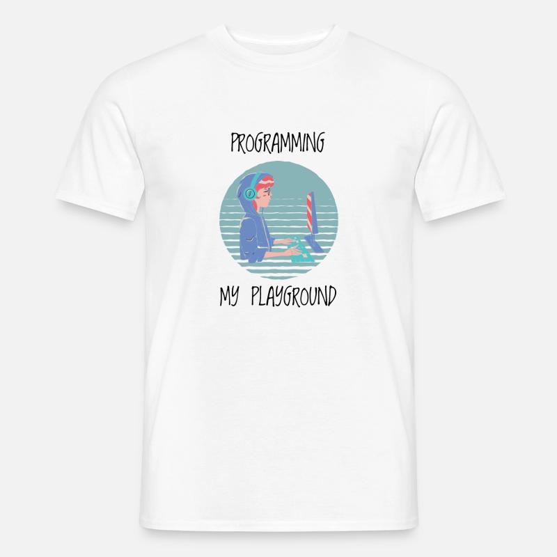 Women Programming - Women Coding - Männer T-Shirt - Weiß
