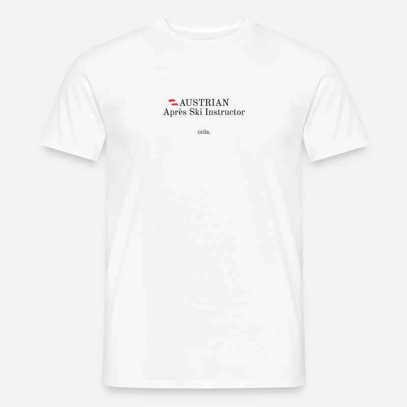 Austrian Apres Ski Instructor - Männer T-Shirt - Weiß