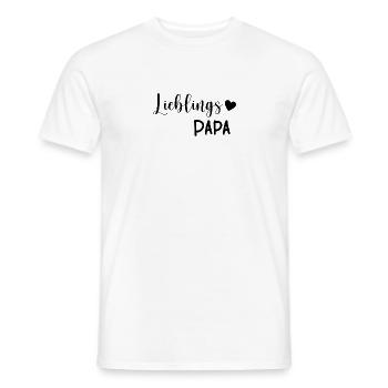Lieblings Papa Geschenkidee - Männer T-Shirt - Weiß - Vorne - AI Model Male 178 dark (178cm)