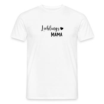 Lieblings Mama Geschenkidee - Männer T-Shirt - Weiß - Vorne - AI Model Male 178 dark (178cm)