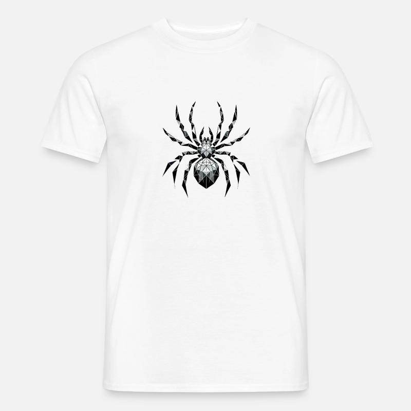 Geometrischer Nachtschatten - Männer T-Shirt - Weiß