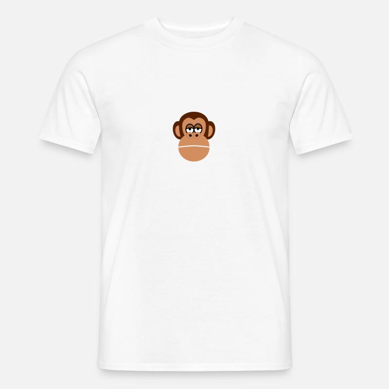 Funny Monkey Head - Monkey - Monkey - Monkeys - Men’s T-shirt - white