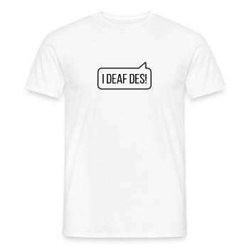 Je me suis fait des conneries! - En bavarois pour « Je peux faire ça! » - T-shirt homme - blanc - Devant - AI Model Male 178 dark (178cm)