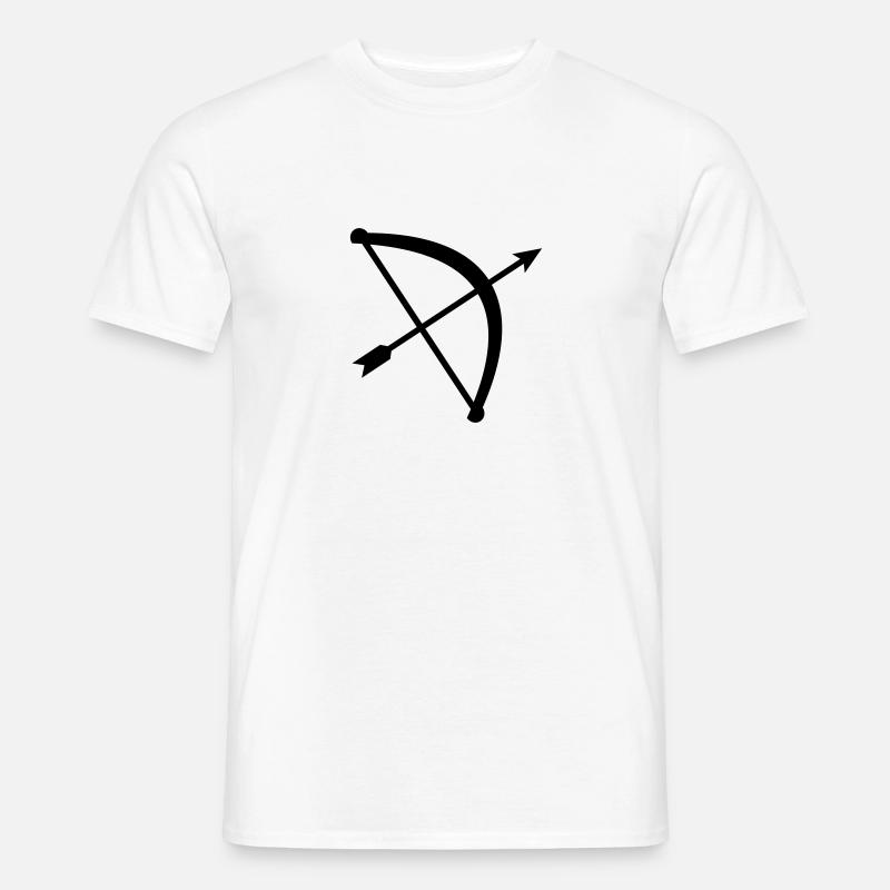 Pfeil Bogen - Männer T-Shirt - Weiß