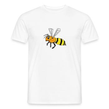 abeille - T-shirt homme - blanc - Devant - AI Model Male 178 dark (178cm)