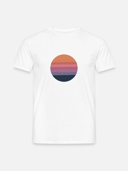 Vintage Sun - Männer T-Shirt - Weiß