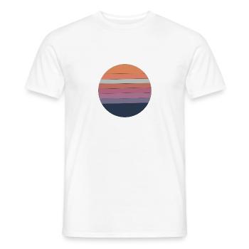 Retro Soleil - T-shirt homme - blanc - Devant - AI Model Male 178 dark (178cm)