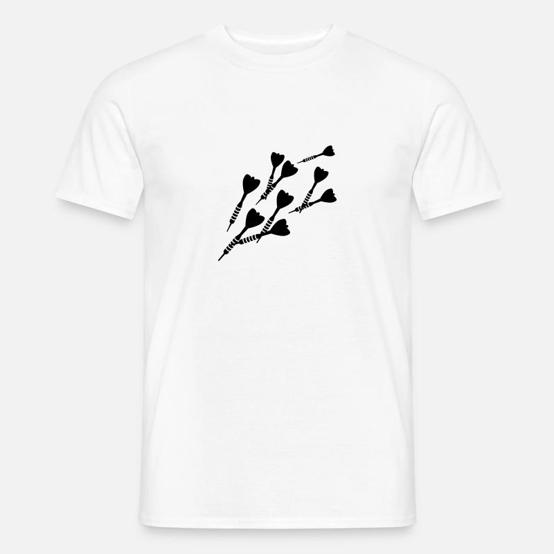 Darts - Männer T-Shirt - Weiß