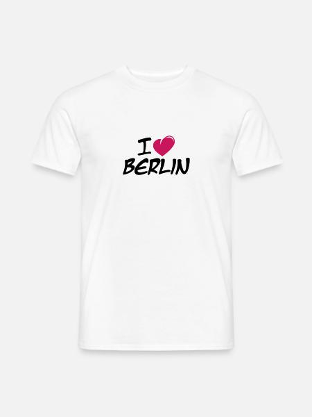 I love Berlin / Ich liebe Berlin - Männer T-Shirt - Weiß