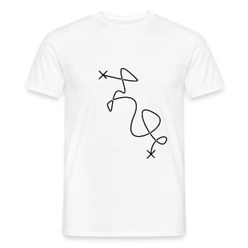 Distance is a . - Männer T-Shirt - Weiß - Vorne - AI Model Male 178 dark (178cm)