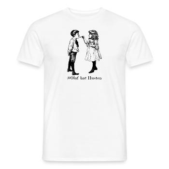Olaf has Husen - Men's T-Shirt - white - Front - AI Model Male 178 dark (178cm)