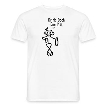Drink doch ene met - Männer T-Shirt - Weiß - Vorne - AI Model Male 178 dark (178cm)