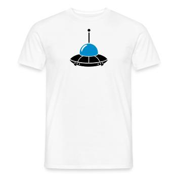 UFO - Men's T-Shirt - white - Front - AI Model Male 178 dark (178cm)