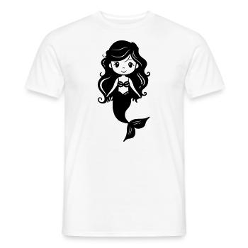 Meerjungfrau - Männer T-Shirt - Weiß - Vorne - AI Model Male 178 dark (178cm)