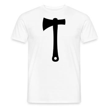 Axt - Männer T-Shirt - Weiß - Vorne - AI Model Male 178 dark (178cm)