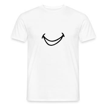Lachender Mund. - Männer T-Shirt - Weiß - Vorne - AI Model Male 178 dark (178cm)