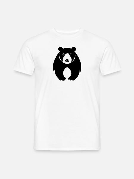 Bär - Männer T-Shirt - Weiß