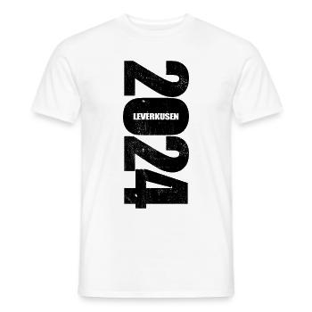 Leverkusen - Deutscher Meister 2024 - Männer T-Shirt - Weiß - Vorne - AI Model Male 178 dark (178cm)