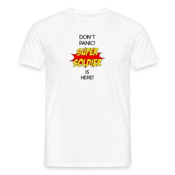 Super Soldier / Super Soldat - Männer T-Shirt - Weiß - Vorne - AI Model Male 178 dark (178cm)