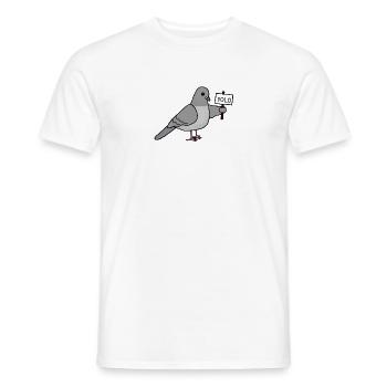 The YOLO Pigeon - Men's T-Shirt - white - Front - AI Model Male 178 dark (178cm)