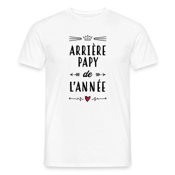 Arrière Papy - Famille - Grand-Père - Papi - Noël - Men's T-Shirt - white - Front - AI Model Male 178 dark (178cm)
