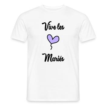 FUTURE MARIEE. EVJF. MARIEE. TEAM. TEAM MARIEE - T-shirt homme - blanc - Devant - AI Model Male 178 dark (178cm)