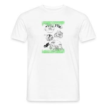 Funny Frog life - Männer T-Shirt - Weiß - Vorne - AI Model Male 178 dark (178cm)