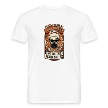 Oral Surgery Halloween Squad - We fix scary smiles - Männer T-Shirt - Weiß - Vorne - AI Model Male 178 dark (178cm)