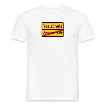 Realschule - Männer T-Shirt - Weiß - Vorne - AI Model Male 178 dark (178cm)