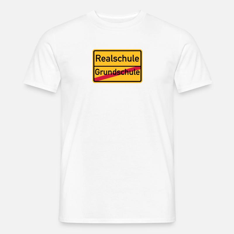 Realschule - Männer T-Shirt - Weiß