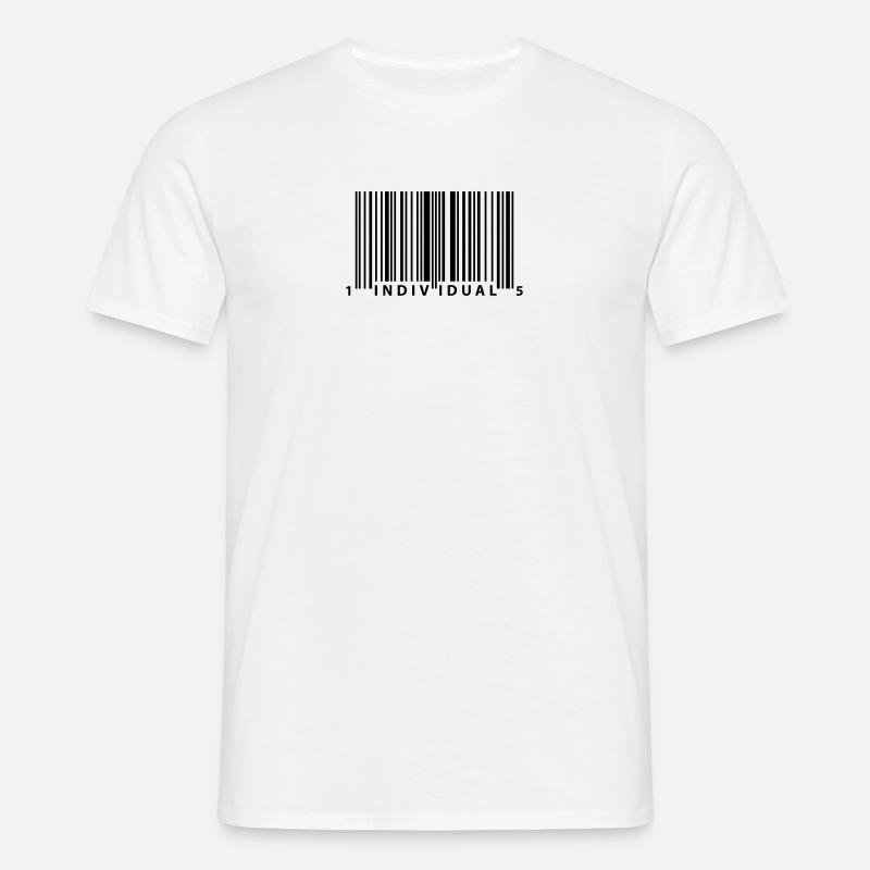 barcode_individual - Männer T-Shirt - Weiß