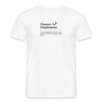 Wertsteigerungsgeschenk der Finanzabteilung - Männer T-Shirt - Weiß - Vorne - AI Model Male 178 dark (178cm)