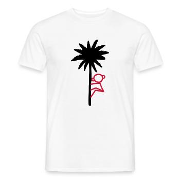Auf die Palme klettern - V2 - Männer T-Shirt - Weiß - Vorne - AI Model Male 178 dark (178cm)