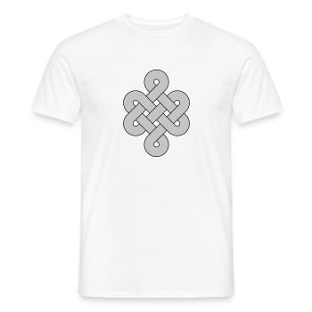 Celtic knot - Men's T-Shirt - white - Front - AI Model Male 178 dark (178cm)