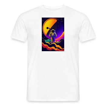 Walking in the galaxy - T-shirt homme - blanc - Devant - AI Model Male 178 dark (178cm)