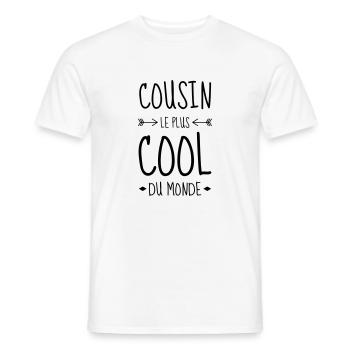 Onkel / Tante / Vetter / Cousin / Kusine - Männer T-Shirt - Weiß - Vorne - AI Model Male 178 dark (178cm)
