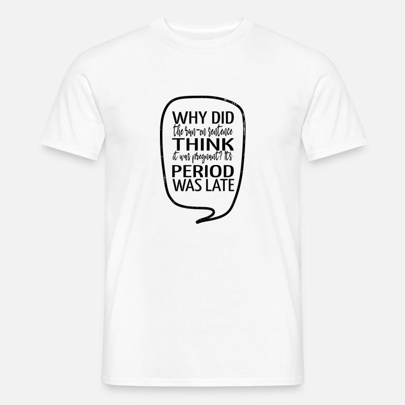 comics bibliophile book reader funny - Männer T-Shirt - Weiß