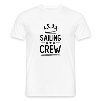 Sailing Crew - Men's T-Shirt - white - Front - AI Model Male 178 dark (178cm)