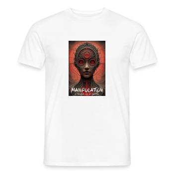 Manipulation Is The Dark Side Of Charism - Men's T-Shirt - white - Front - AI Model Male 178 dark (178cm)
