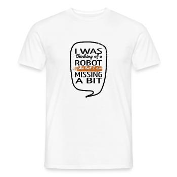 Blagues Arbre de Noël artificiel Cool blague dictons - T-shirt homme - blanc - Devant - AI Model Male 178 dark (178cm)